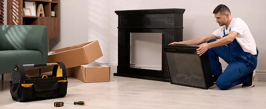 Old Rusted Metal Fireplace Repair And Replacement in Ocean Springs, MS